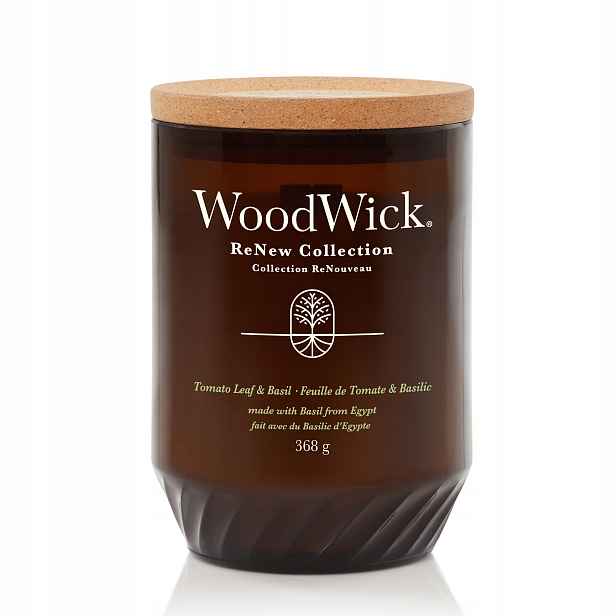 WoodWick ReNew svíčka Tomato Leaf & Basil 184 g