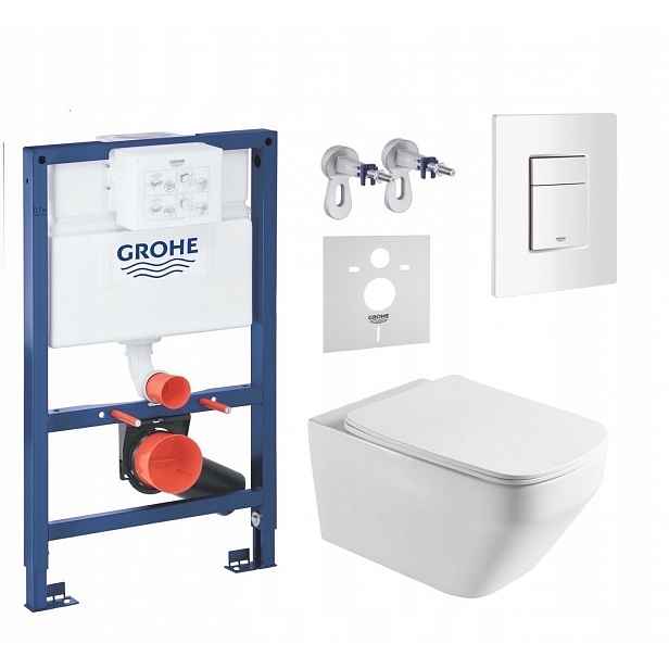 7v1 Wc Set Stelaz Grohe 820 mm Wc Mísa Tornado Imprese Tlačítko