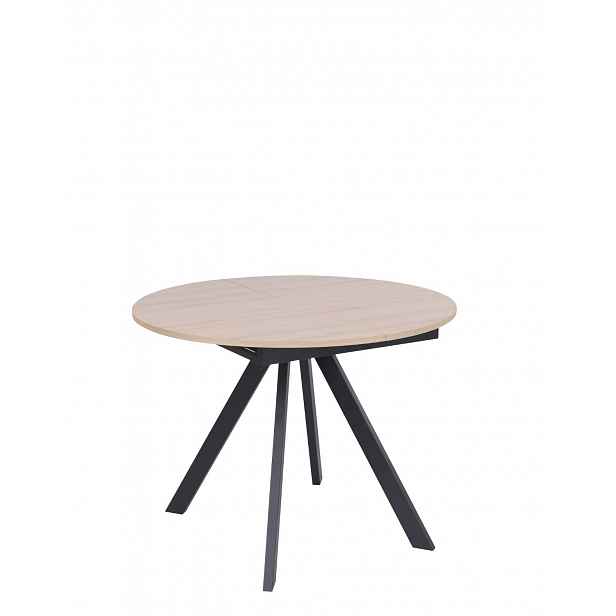 Rozkládací jídelní stůl Tavo 100–140 × 100 cm, přírodní dub