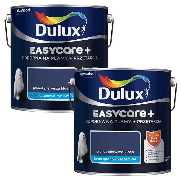 Sada Dulux Easycare+ 2x2,5L Barva Granátová První Třída 5L