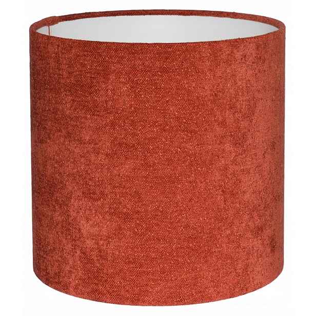 Stínidlo pro závěsnou stojací lampu Válec 15/15 cm E27 Červený Boucle Venosa
