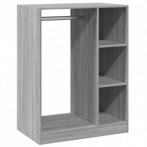 vidaXL Šatní skříň šedá sonoma 77 x 48 x 102 cm kompozitní dřevo