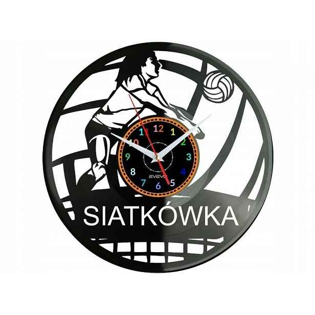 Volejbal Dárek Originální dekorace do domu Hodiny z vinylové desky