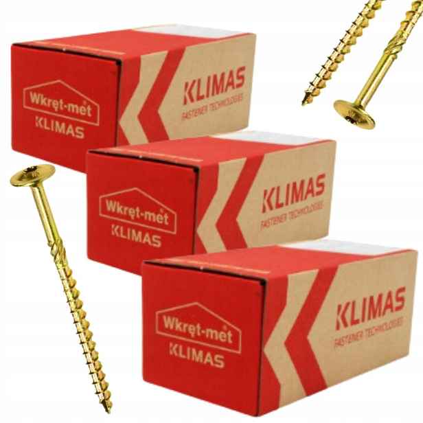 Multipack 3x Konstrukční šrouby na dřevo s podložkovou hlavou Wkcp 6x100 100 Ks