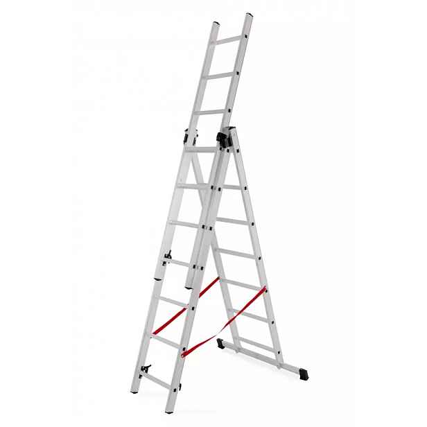 Hliníkový žebřík 3 x 7 příček, do 150 kg