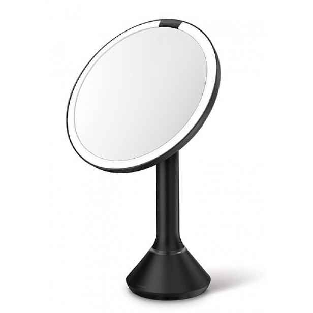 Kosmetické zrcátko Simplehuman Sensor Touch DUAL LED osvětlení černá ocel SHST3064