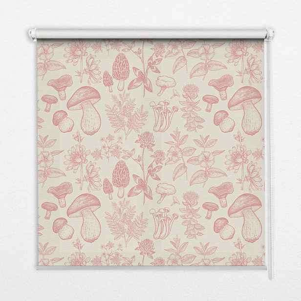 TULUP VNITŘNÍ roleta - okenní roleta - roleta - 60x140 cm - Kreslené houby