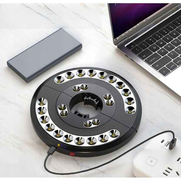 Zahradní slunečník s 28 Led diodami, 3 režimy a Usb