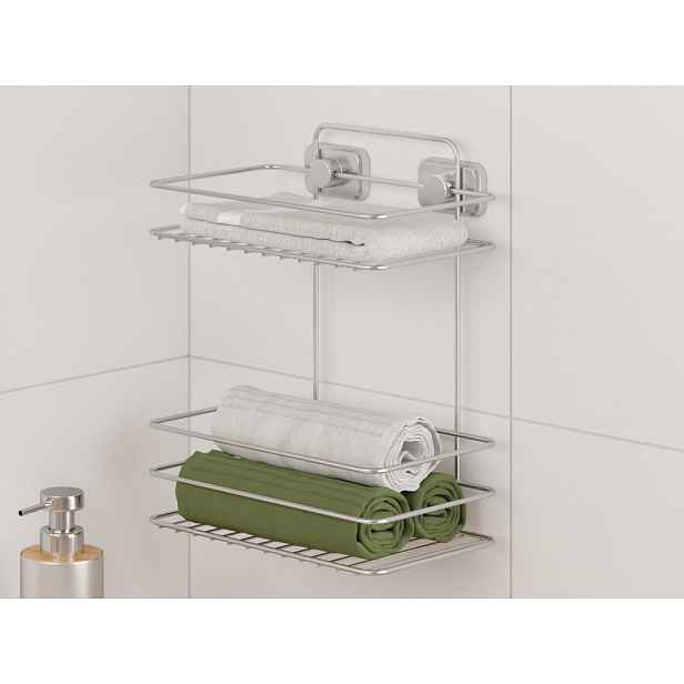 Koupelnová polička hluboká Reflex Luxy 2, chrometherm