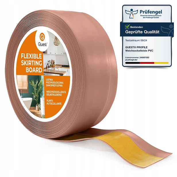 Podlahová lišta samolepicí Pvc 50x20mm starorůžová 10 m I flexibilní