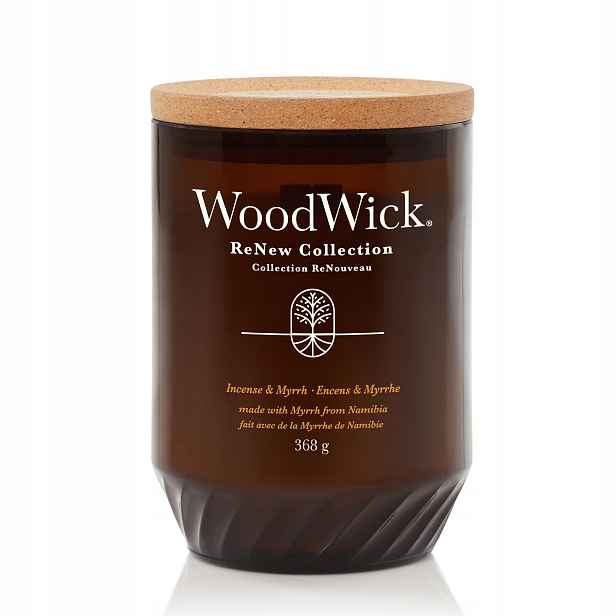 WoodWick ReNew svíčka Vonné Tyčinky A Myrha 368 g