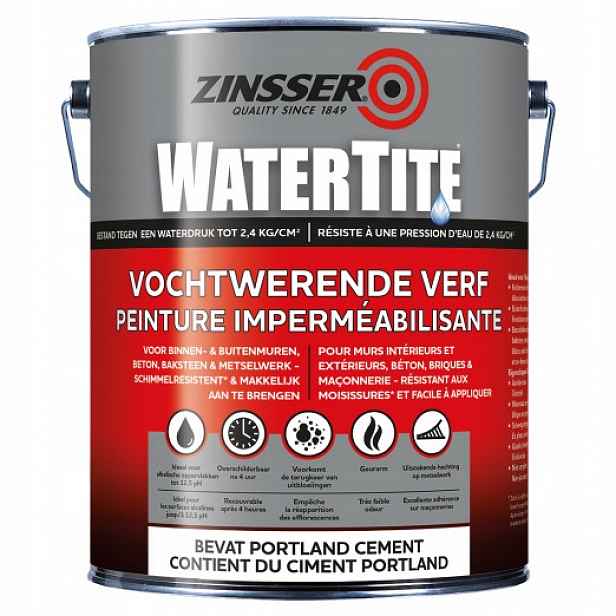 Zinsser Watertite protiplísňová a voděodolná barva bílá matná 5 l