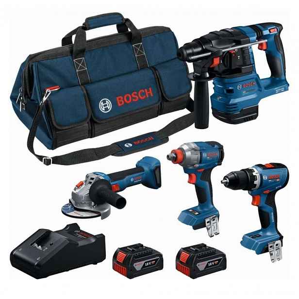 Bosch - 8dílná sada AKU nářadí, baterií a nabíječky 0615A500BK