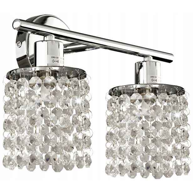 Dvojitá nástěnná lišta chrom 2X40W G9 Royal 92-28030 Candellux