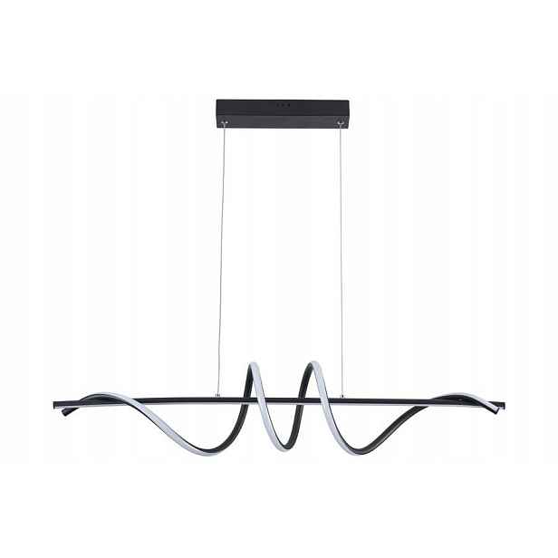 Závěsná černá Led lampa 34 W ve tvaru hada Serpent Reality