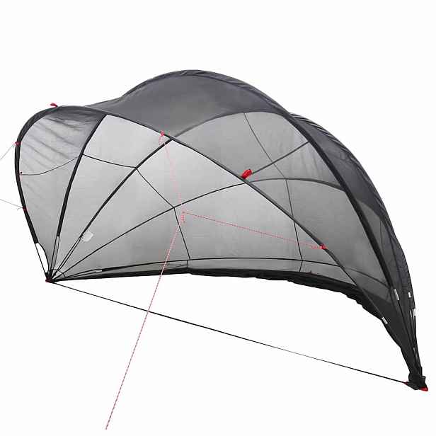 vidaXL Bazénový dóm 430 x 430 x 210 cm 185T polyester s PU vrstvou