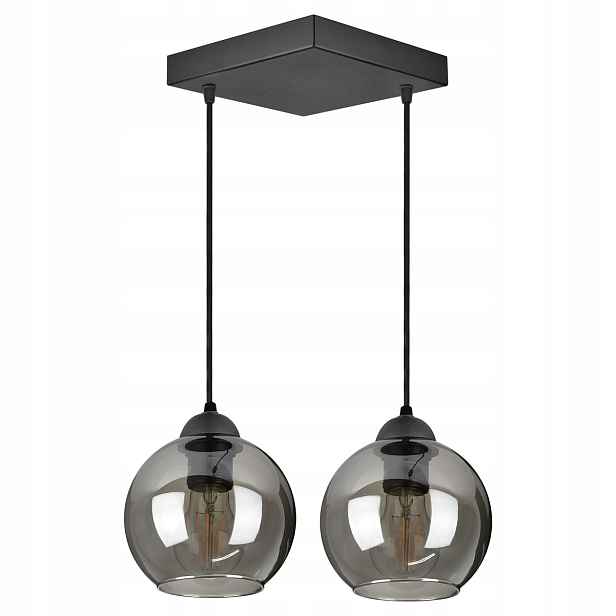 Skleněná závěsná stropní lampa Led koule