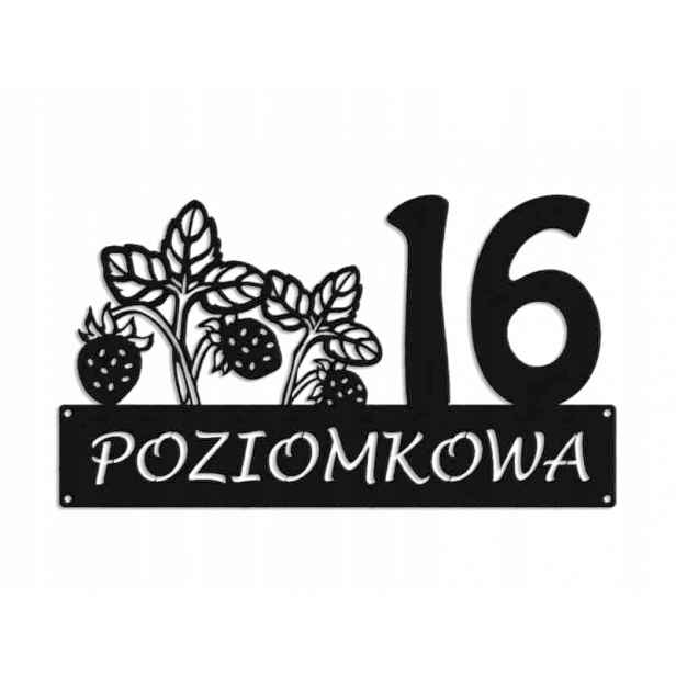 Číslo Na Dům 80 cm Tabule Adresa Ocel 2 mm Grafika 5723