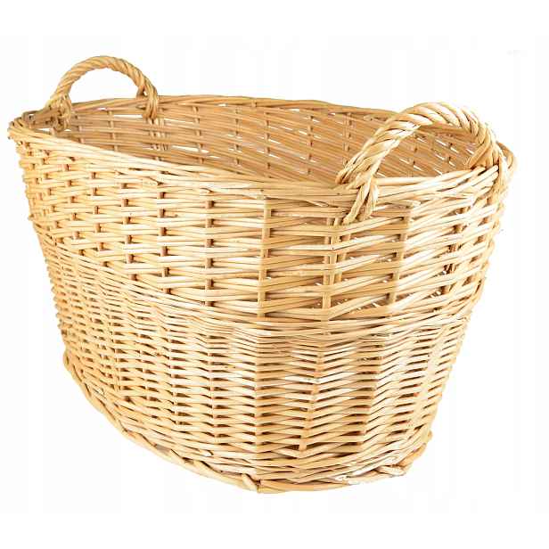 Pletený Koš Na Dřevo Spodní Prádlo Hračky 70 CM