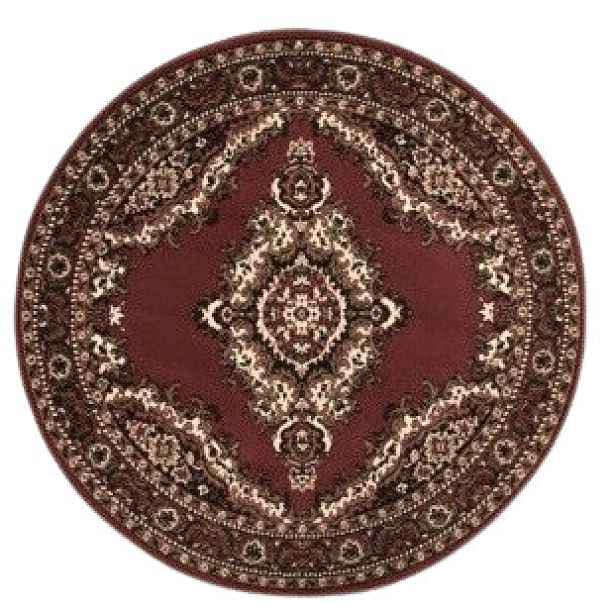POSLEDNÍ ŠANCE: Kusový koberec TEHERAN T-102 brown kruh, 190x190 (průměr) kruh, hnědá, chodba / předsíň, Alfa Carpets