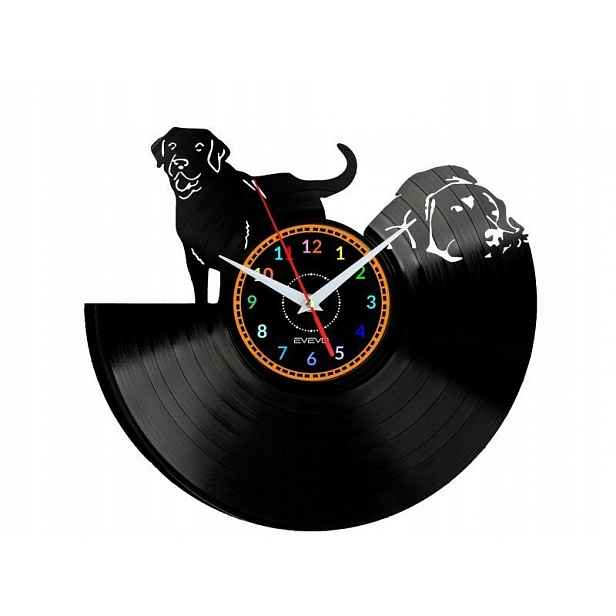 Pes, Psi, Dekorativní Nástěnné Hodiny, Moderní Vinylová Deska, Prez