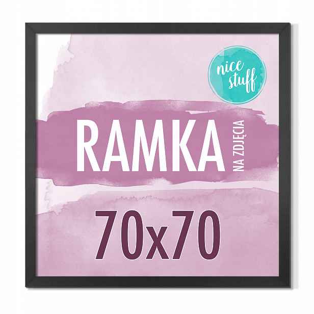Rámeček 70x70 Rámeček na fotografie 70x70 rámečky na fotografie černá Mdf rám