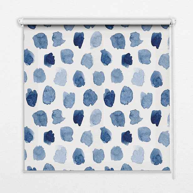 TULUP VNITŘNÍ roleta - okenní roleta - roleta - 60x140 cm - Modré malované skvrny