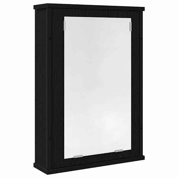 vidaXL Koupelnová zrcadlová skříňka Černý dub 42x12x60 cm kompozit