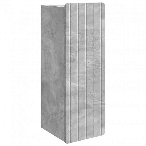 vidaXL Nástěnná skříň Betonově šedá 33 x 34,5 x 94 cm Kompozitní dřevo