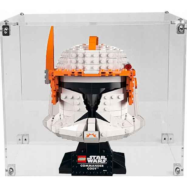 Vitrína Drewlandia pro stavebnici Lego 75350 Helma velitele klonů Codyho