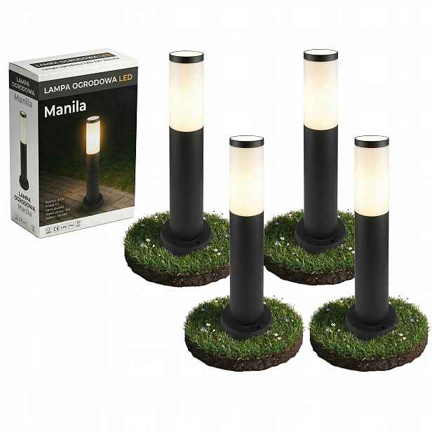 4x Led stojací lampa Zahradní Led 45 cm venkovní E27