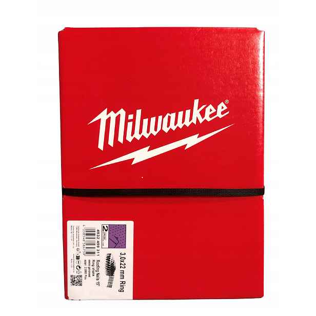 Hřebíky 22 mm pro bubnovou papírku FRCN45 2880 ks Milwaukee 4932499311