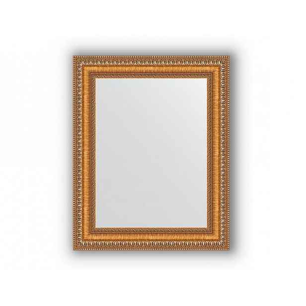 Zrcadlo v rámu, bronz se zlatou vintage dekorací BY 3010 41x51 cm