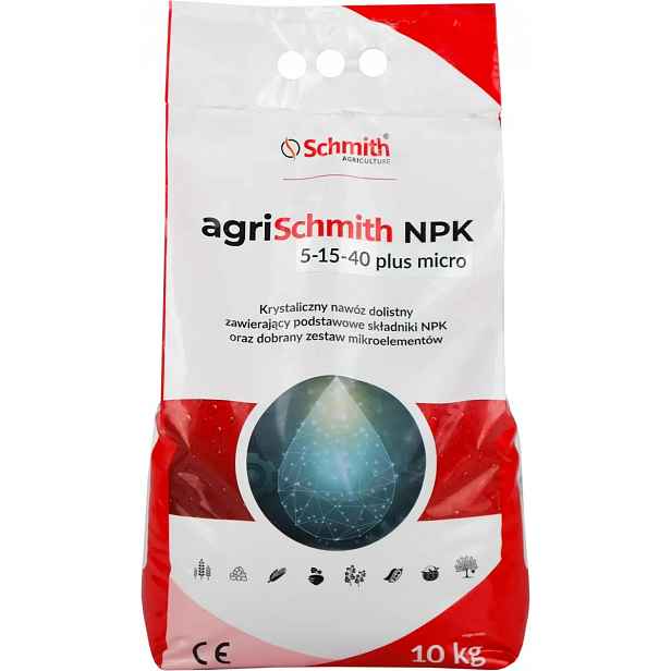 Krystalické hnojivo Npk 5-15-40 agriSchmith Npk 5-15-40 mikro 10 kg
