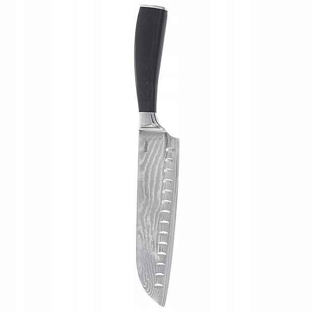 Nůž kuchyňský damašková ocel/pakka santoku 18,5 cm