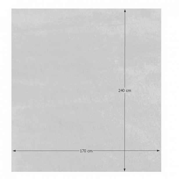 Shaggy koberec AMIDA sněhobílý Tempo Kondela 170x240 cm