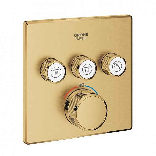 Vanová baterie Grohe Grohtherm SmartControl bez podomítkového tělesa Brushed Cool Sunrise 29126GN0
