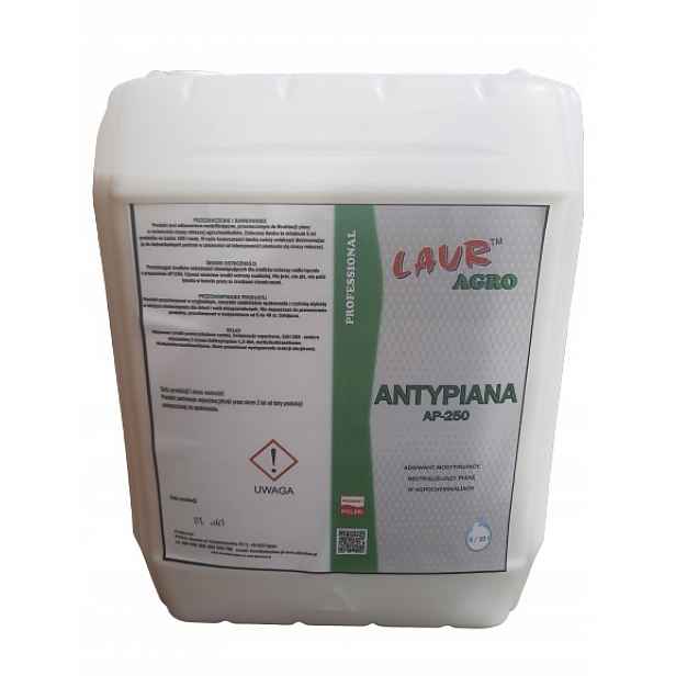 Antipěnová pěna Agro Laur AP250 5L Neutralizátor Antipěnivý Antipěnový sprej