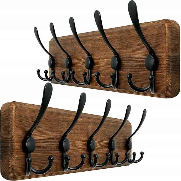 Nástěnný Věšák Předsíň, Koupelna, Šatna, Dub Hnědý 44 cm