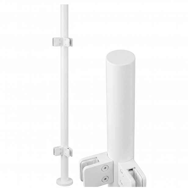 Rohový Sloupek 110 cm pro skleněné zábradlí 42 mm Bílý Loft