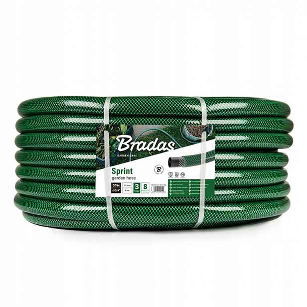 Hadice Bradas Sprint WFS3/450 Pvc 3/4'' 50 m 3 vrstvy 8 barů zelená
