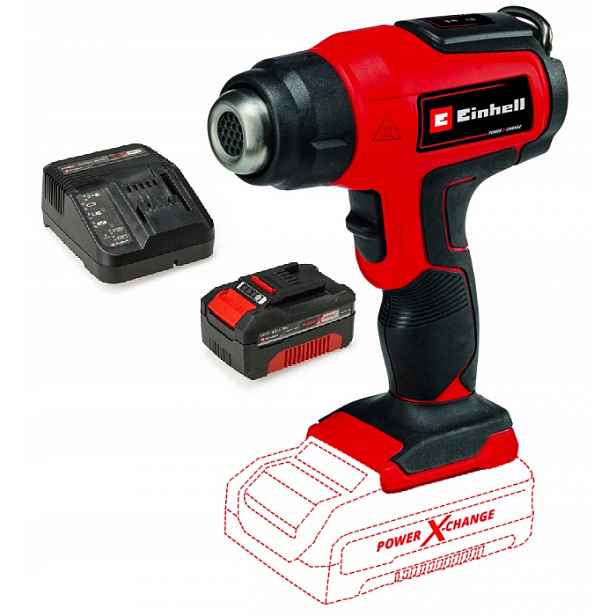 Einhell Horkovzdušná Pistole Te-ha 18 Li 4520500 Set Akumulátor 4,0