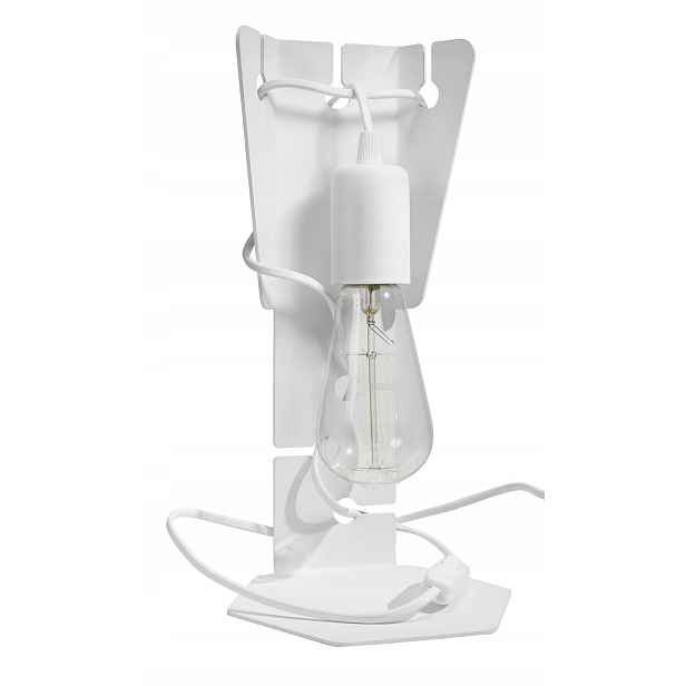 Sollux Lighting stolní lampa bílá Arby E27 60W kovová 30 cm