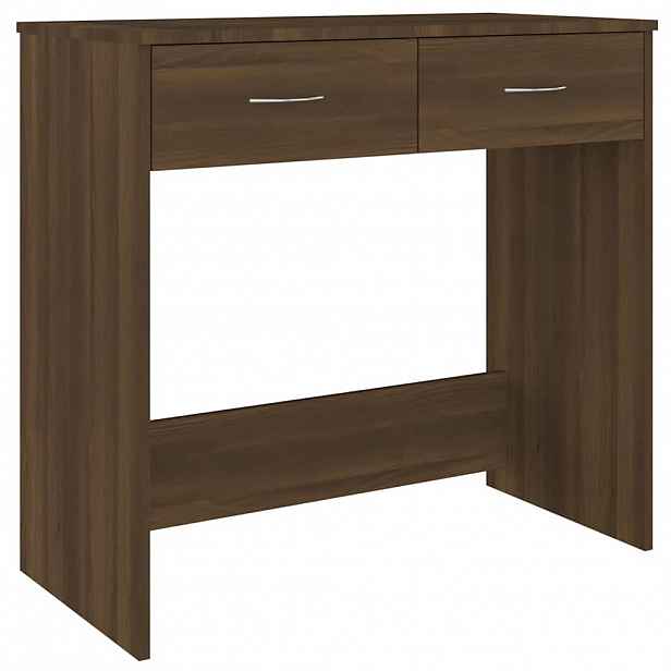 vidaXL Psací stůl hnědý dub 80 x 40 x 75 cm kompozitní dřevo