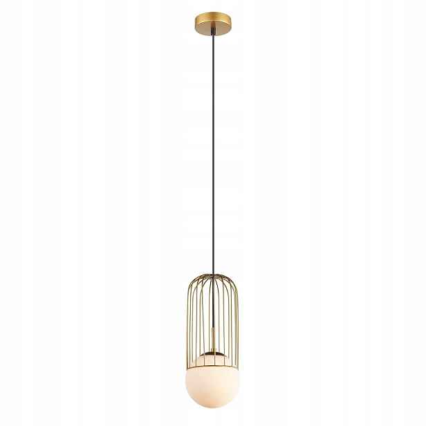 Závěsná lampa Italux Matty Led moderní zlatá