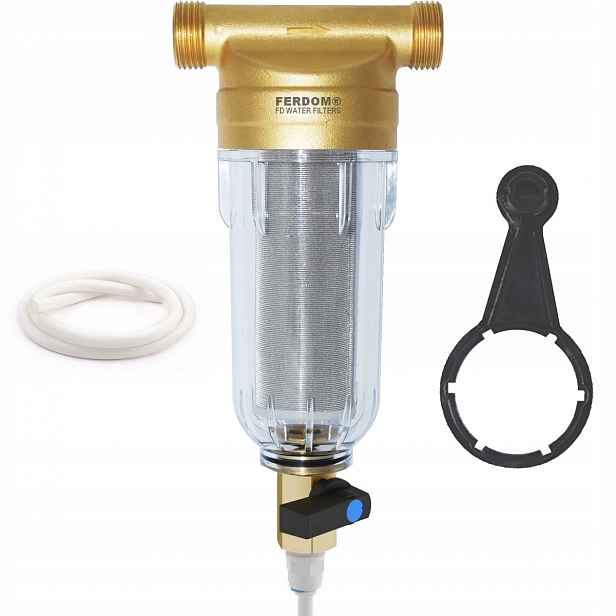 FD244 Waterclean Předfiltr 1/2"-3/4", 3,5 m3/h, 40-60 mm, síťka nerez 90 cm