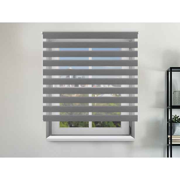 FEXI Roleta Den a noc, Nature blackout stříbrná, A 03507, 200x47 cm