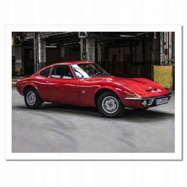 Plakáty v rámu 40x30 Červená klasika Opel Gt