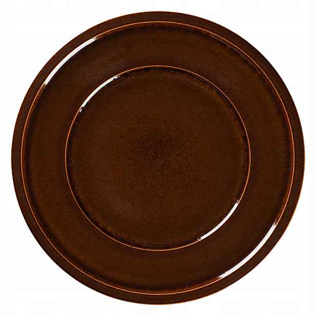 Porcelánový Rak Stone Talíř plochý, průměr 28 cm, jantarový