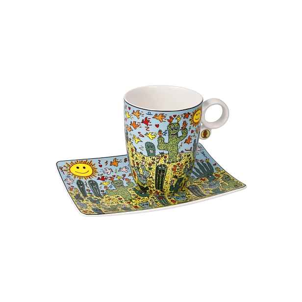 Šálek s podšálkem James Rizzi Desert Life Goebel